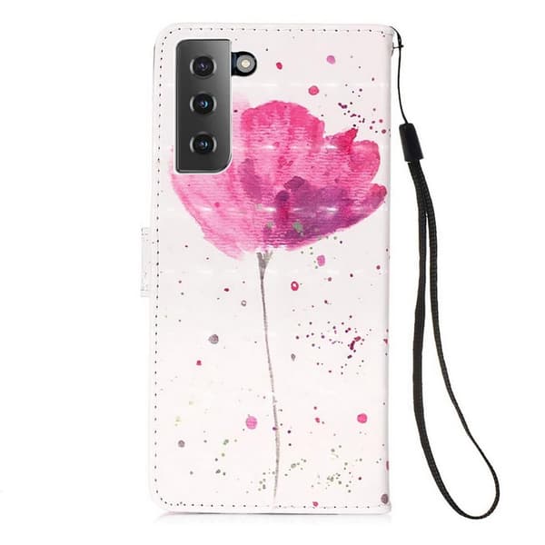 Plånboksfodral Samsung Galaxy S21 Plus – Rosa Blomma