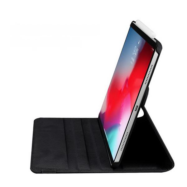 Läderfodral iPad Pro 11" (2018) Roterande 360° - 11 Färger Svart