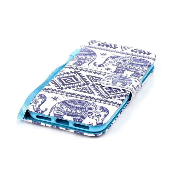 Plånboksfodral Iphone 7 – Indiskt / Elefanter
