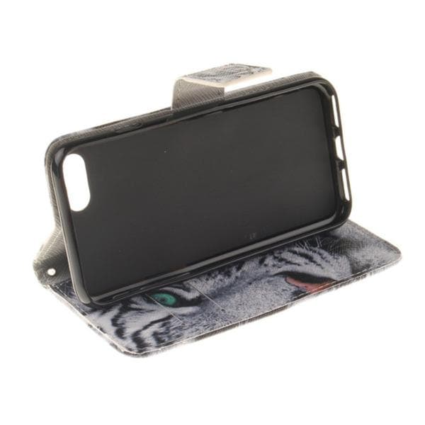 Plånboksfodral Apple iPhone 8 – Vit Tiger
