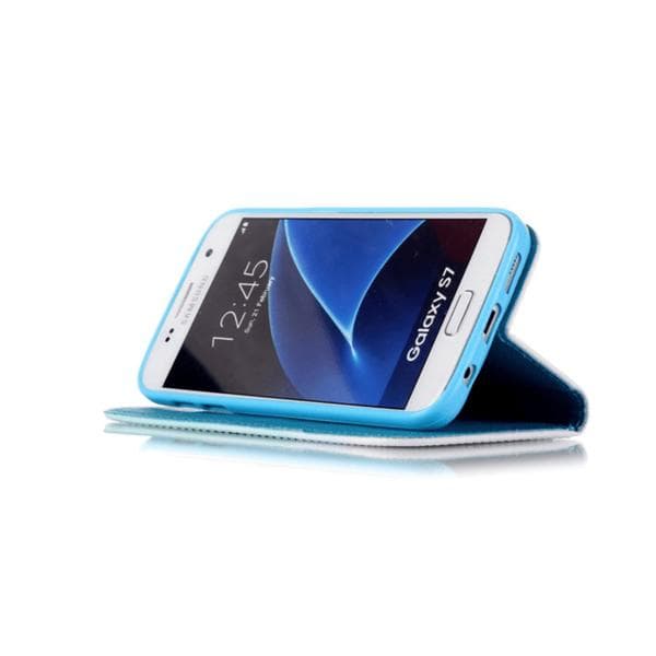 Plånboksfodral Samsung Galaxy S7 – Indiskt / Elefanter