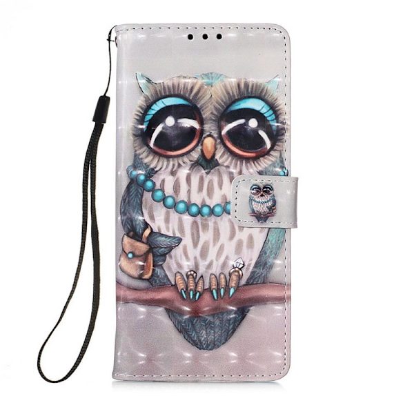 Plånboksfodral Samsung Galaxy A04s – Utsmyckad Uggla