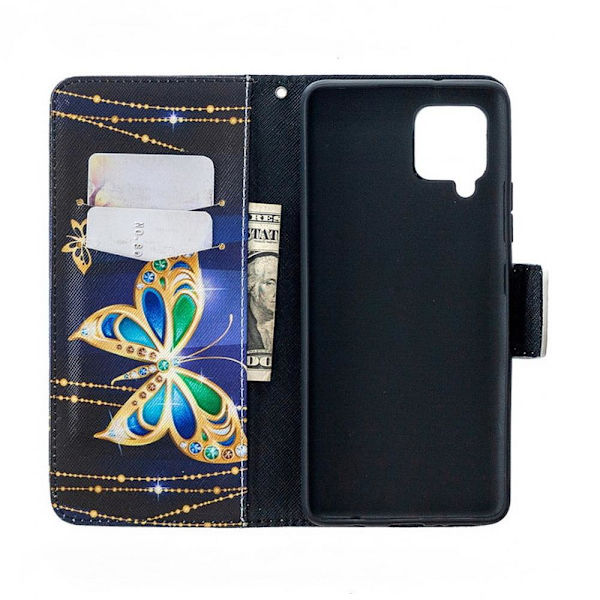 Plånboksfodral Samsung Galaxy A42 - Guldfjäril