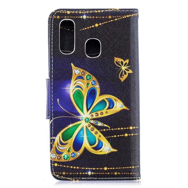 Plånboksfodral Samsung Galaxy A40 – Guldfjäril