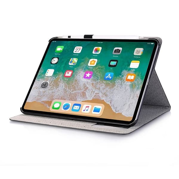 Fodral iPad Pro 12,9" (2021-2022) Rutmönster - Brun