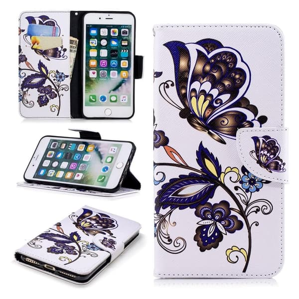 Plånboksfodral Apple iPhone 8 Plus – Elegant Fjäril