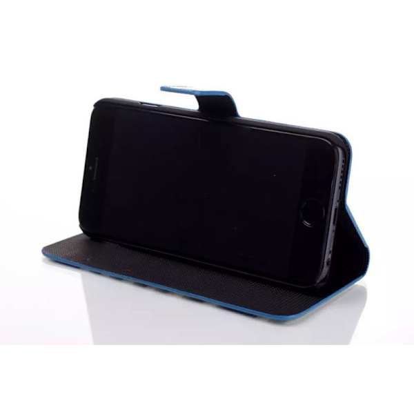 Plånboksfodral Apple Iphone 6 / 6S Plus - Linjer Grön & Blå
