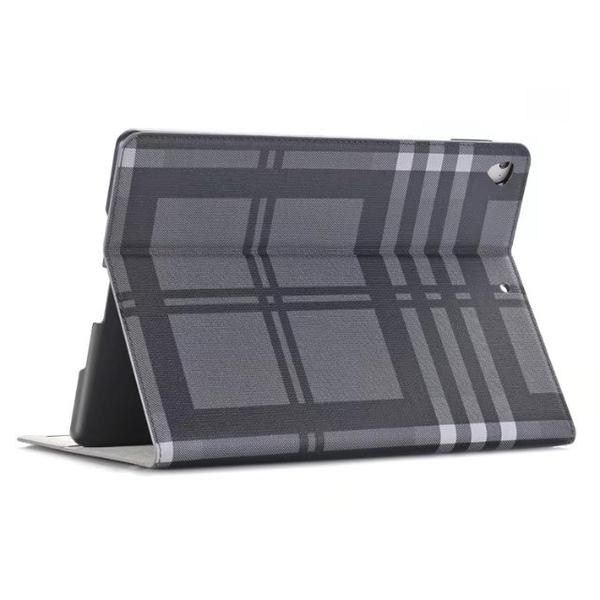 Plånboksfodral iPad 9,7" (2017/2018) - Rutmönster, 3 Färger Brun