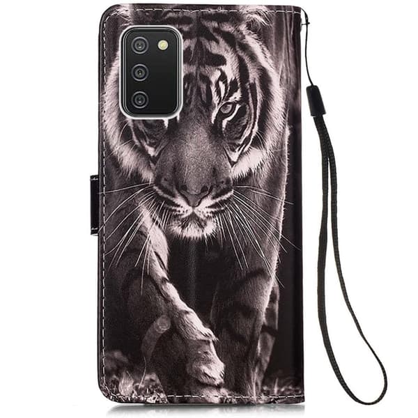 Lompakkokotelo Samsung Galaxy A03s - Tiikeri