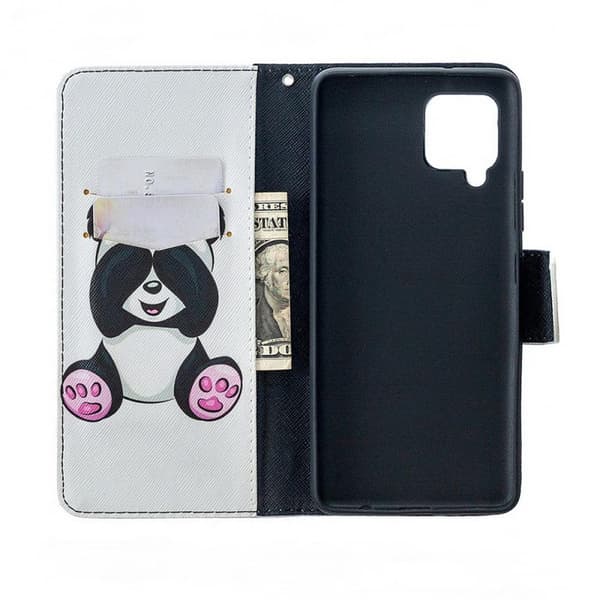 Lompakkokotelo Samsung Galaxy A12 - Panda