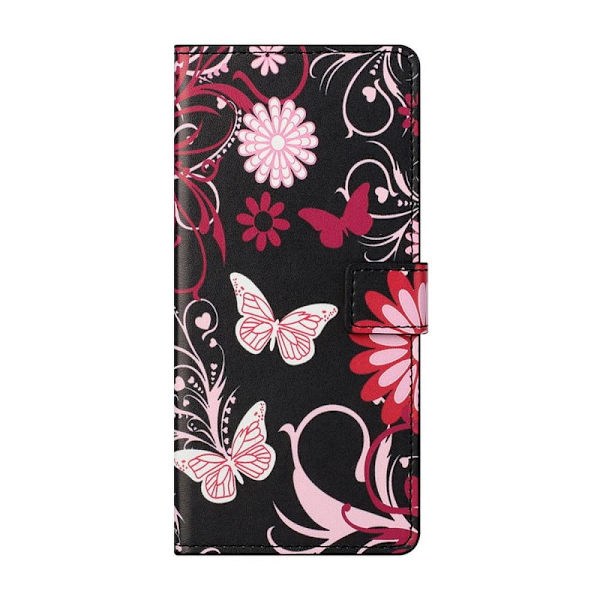 Plånboksfodral Huawei P Smart 2021 - Svart med Fjärilar