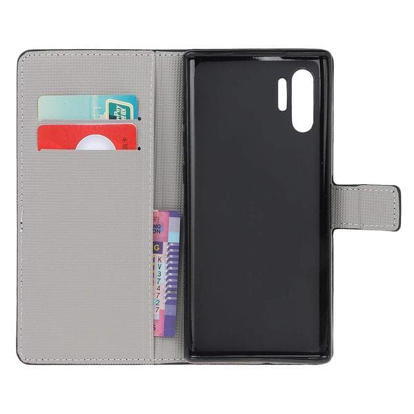 Plånboksfodral Samsung Galaxy Note 10 Plus - Prickigt med Uggla