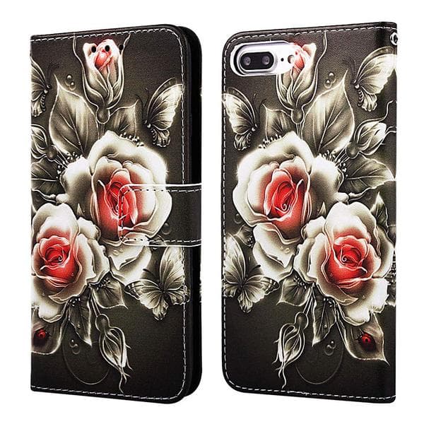 Plånboksfodral Apple iPhone 8 Plus – Rosor
