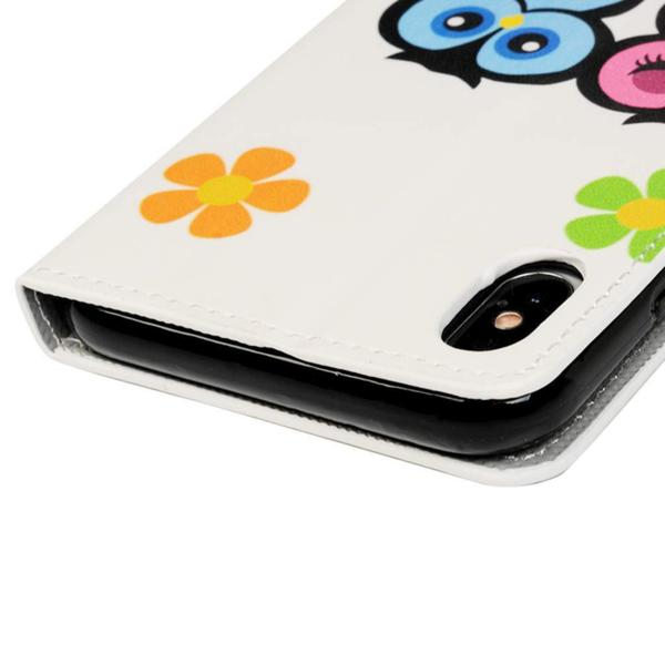 Plånboksfodral iPhone XS Max - Ugglor & Blommor