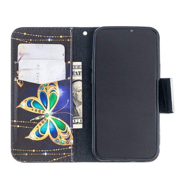 Plånboksfodral iPhone 15 Pro – Guldfjäril