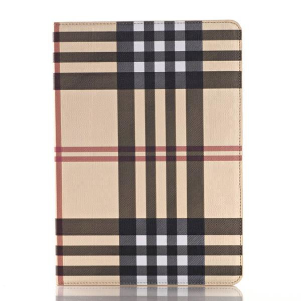 Plånboksfodral iPad 9,7" (2017/2018) - Rutmönster, 3 Färger Brun