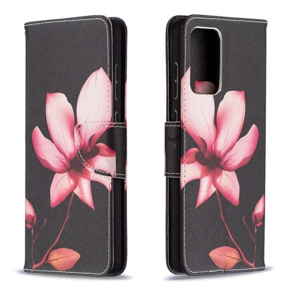 Lompakkokotelo Samsung Galaxy A52 / A52s - Vaaleanpunainen Kukka