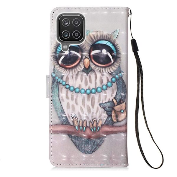 Plånboksfodral Samsung Galaxy A42 - Utsmyckad Uggla