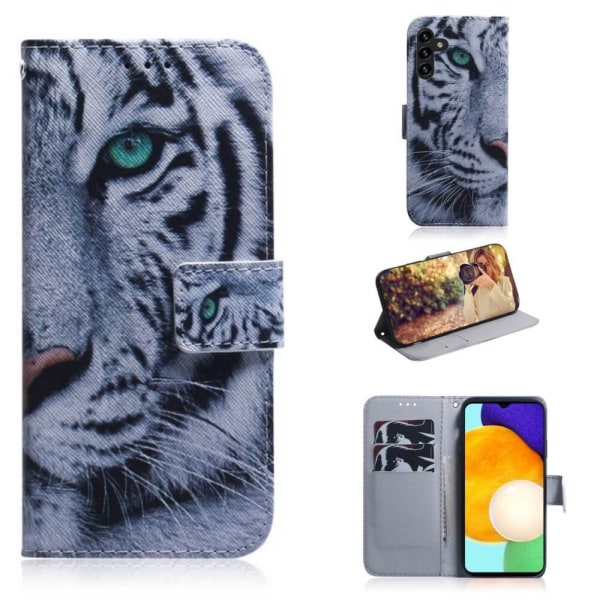 Plånboksfodral Samsung Galaxy S23 - Vit Tiger