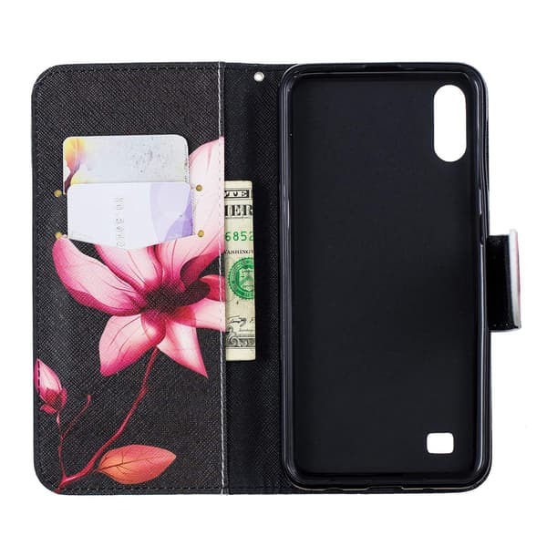 Plånboksfodral Samsung Galaxy A10 – Rosa Blomma