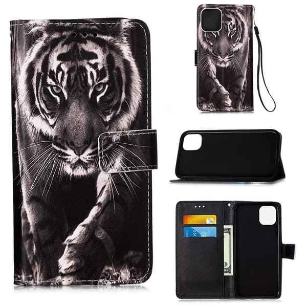 Plånboksfodral iPhone 15 – Tiger