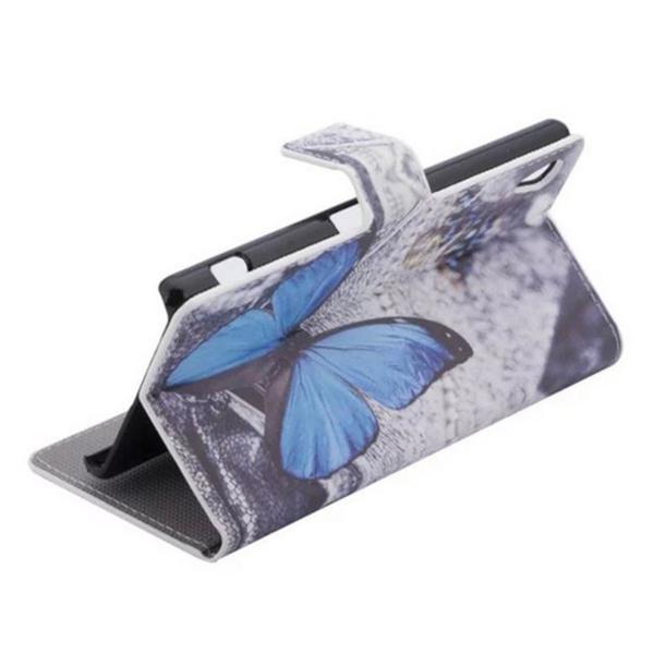 Plånboksfodral Sony Xperia X Performance – Blå Fjäril