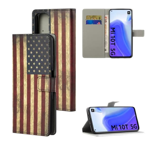 Plånboksfodral Xiaomi Mi 10T Pro - Flagga USA