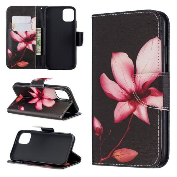 Plånboksfodral iPhone 15 Pro Max – Rosa Blomma