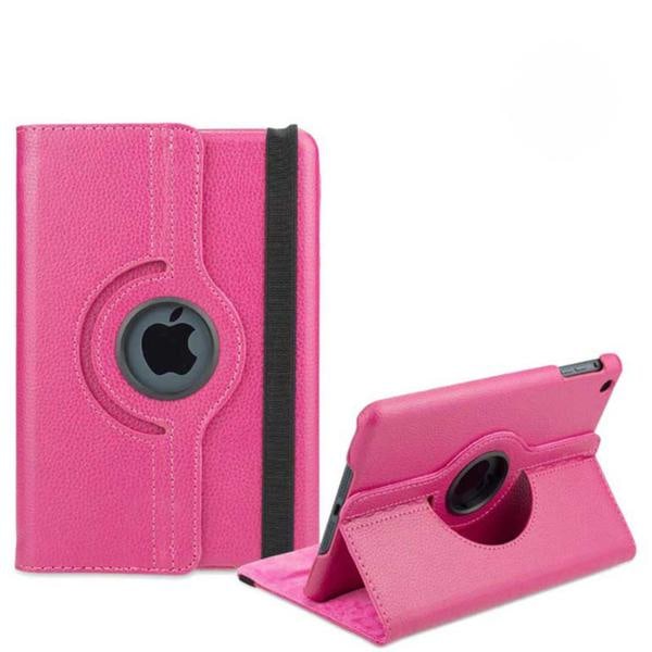 Fodral Apple iPad Mini 1, 2, 3 - Roterande 360 - 11 Färger Rosa (Mörk)