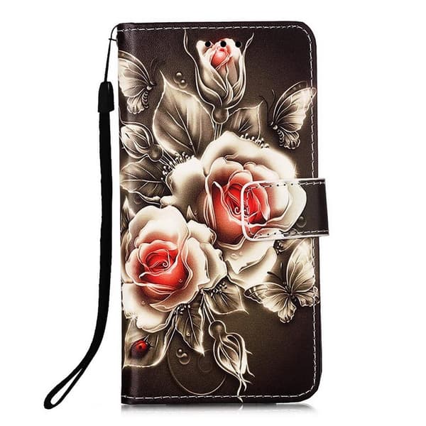 Plånboksfodral Samsung Galaxy A42 - Rosor