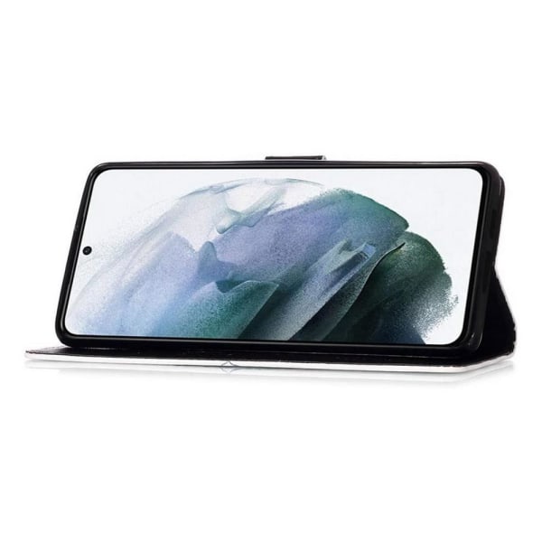 Lompakkokotelo Samsung Galaxy S21 Ultra - Pääkallo / Ruutu