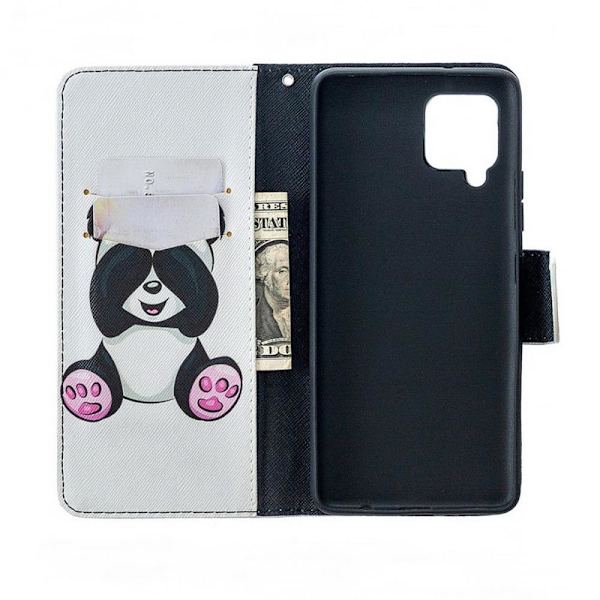 Lompakkokotelo Samsung Galaxy A12 - Panda