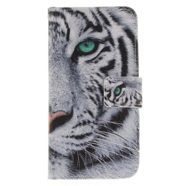 Plånboksfodral Samsung Galaxy J3 (2017) – Vit Tiger