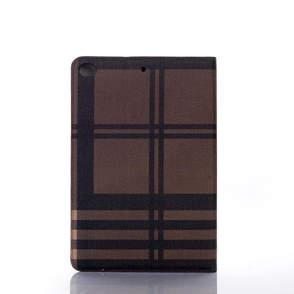Plånboksfodral iPad Mini 5 (2019) - Rutmönster, 3 Färger Brun