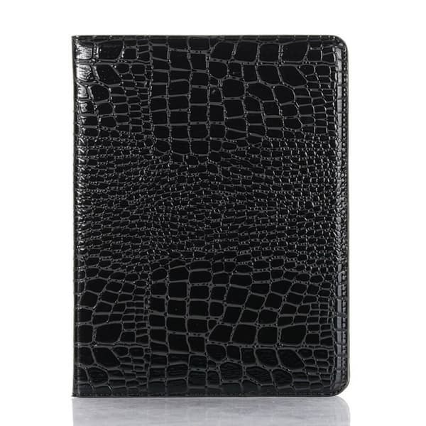 Plånboksfodral iPad Pro 11" (2020) Krokodilmönster Svart