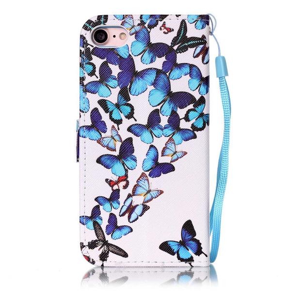 Plånboksfodral iPhone SE (2022) - Fjärilar