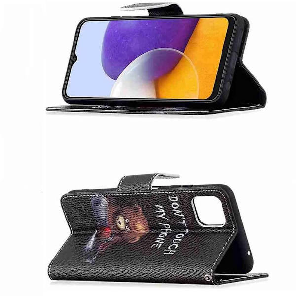 Plånboksfodral Samsung Galaxy A22 5G - Don't Touch My Phone