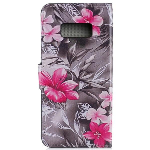 Plånboksfodral Samsung Galaxy S10e - Svartvit med Blommor