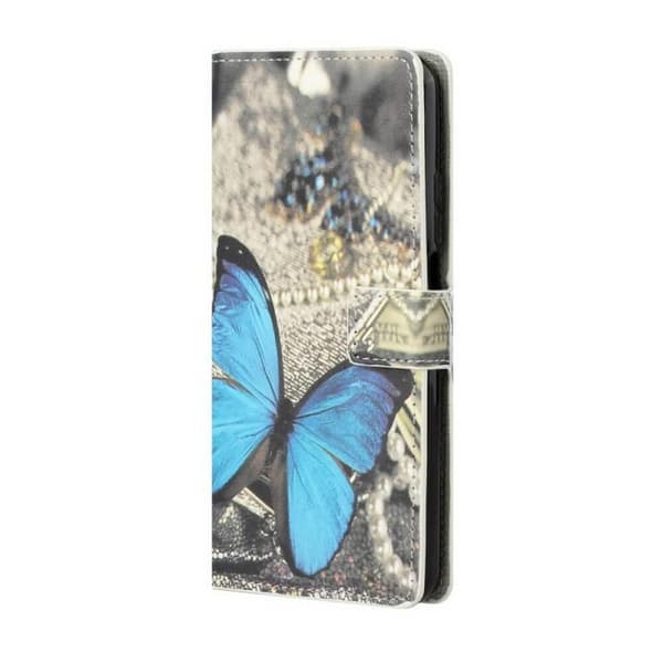 Lompakkokotelo Samsung Galaxy A33 - Sininen Perhonen