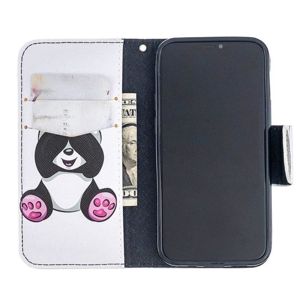 Lompakkokotelo iPhone 12 Mini - Panda