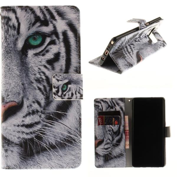 Plånboksfodral Samsung Galaxy Note 8 – Vit Tiger