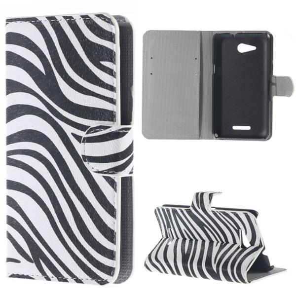Plånboksfodral Sony Xperia E4g - Zebra