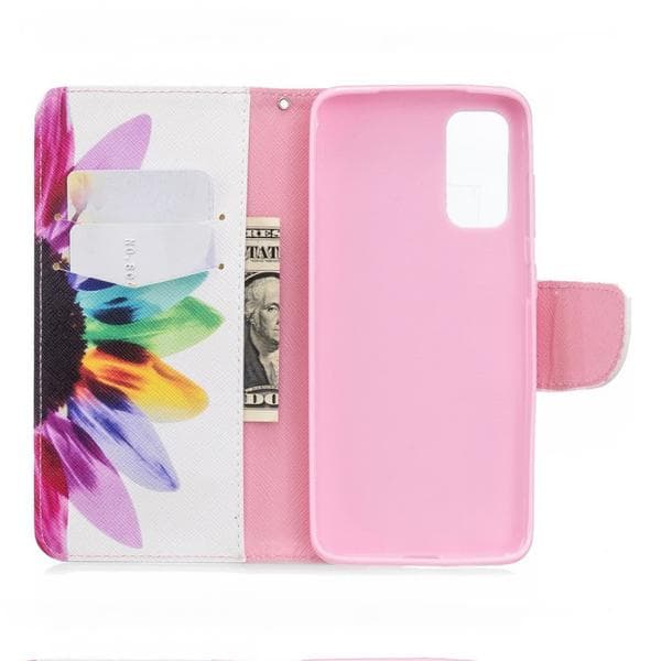 Plånboksfodral Samsung Galaxy S20 – Färgglad Blomma