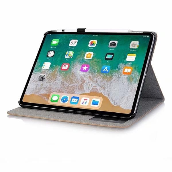 Plånboksfodral iPad Pro 11" (2018) - Krokodilmönster, 5 Färger Brun