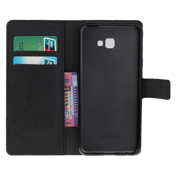 Plånboksfodral Samsung Galaxy J4 Plus – Svart Black