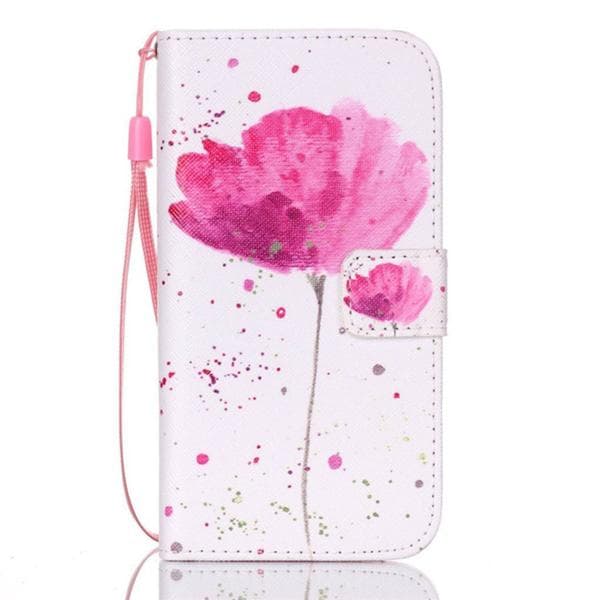 Plånboksfodral Samsung Galaxy S7 – Rosa Blomma