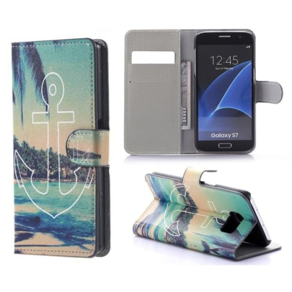 Plånboksfodral Samsung Galaxy S7 - Ankare
