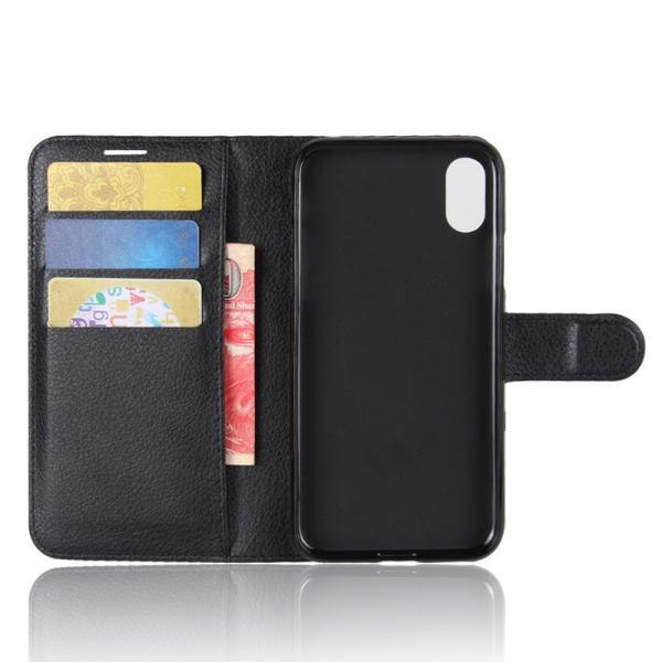 Plånboksfodral iPhone X / iPhone Xs - Svart Black