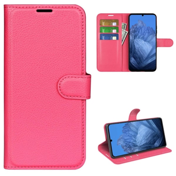 Plånboksfodral Google Pixel 9 Pro XL - Rosa Rosa (Mörk)