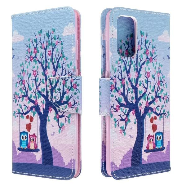Plånboksfodral Samsung Galaxy S20 – Ugglor på Gunga
